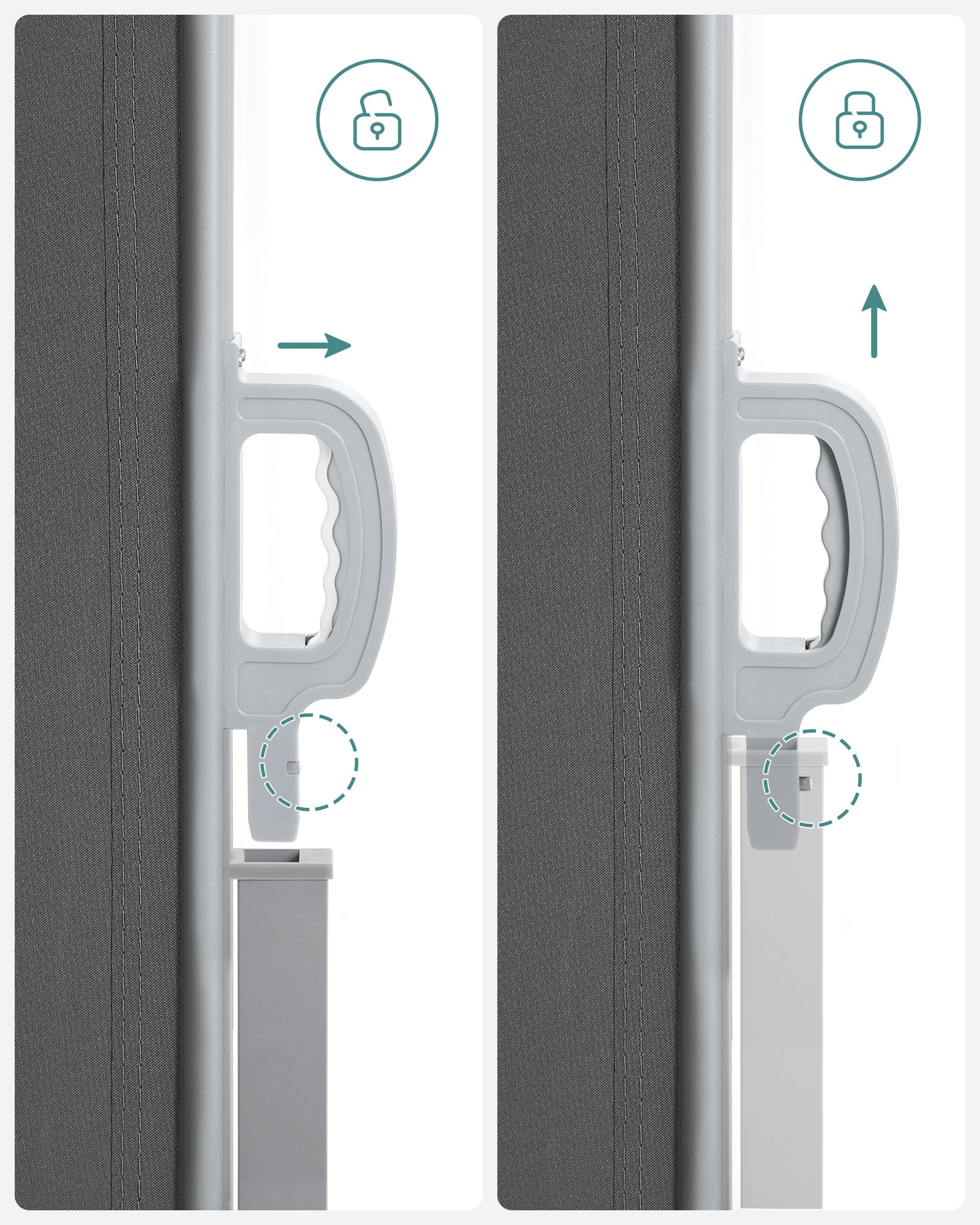Paravent extérieur 200 x 400 cm (H x L), Store latéral Brise-vue Paravent retractable - Gris Anthracite - 5