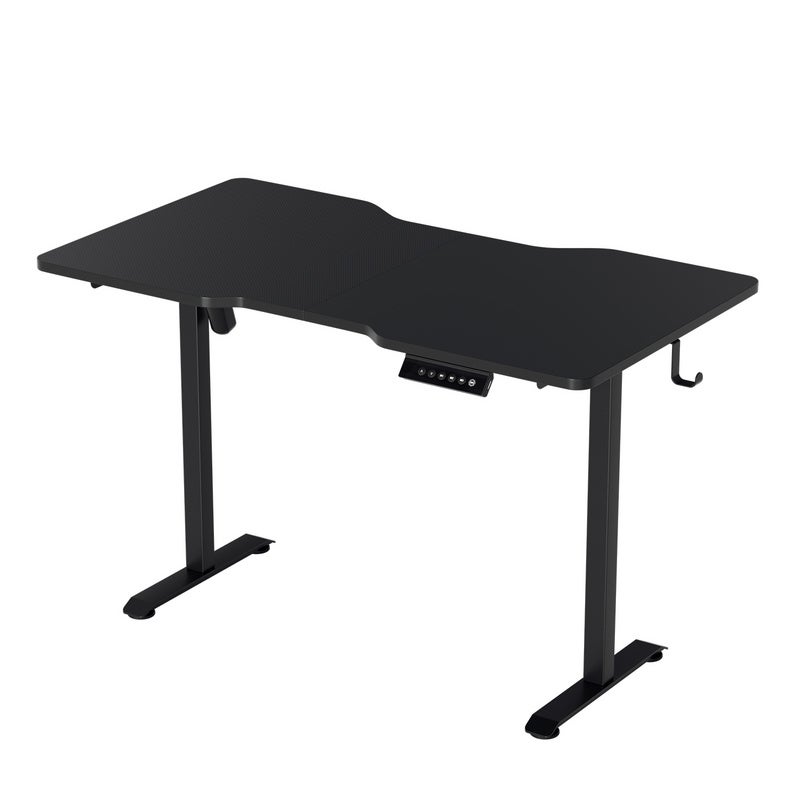 Bureau Réglable En Hauteur Avec Plateau 120x60cm Bureau Assis Debout Electrique Fonction Memoire 4 Hauteurs Vintage Brun 93498309