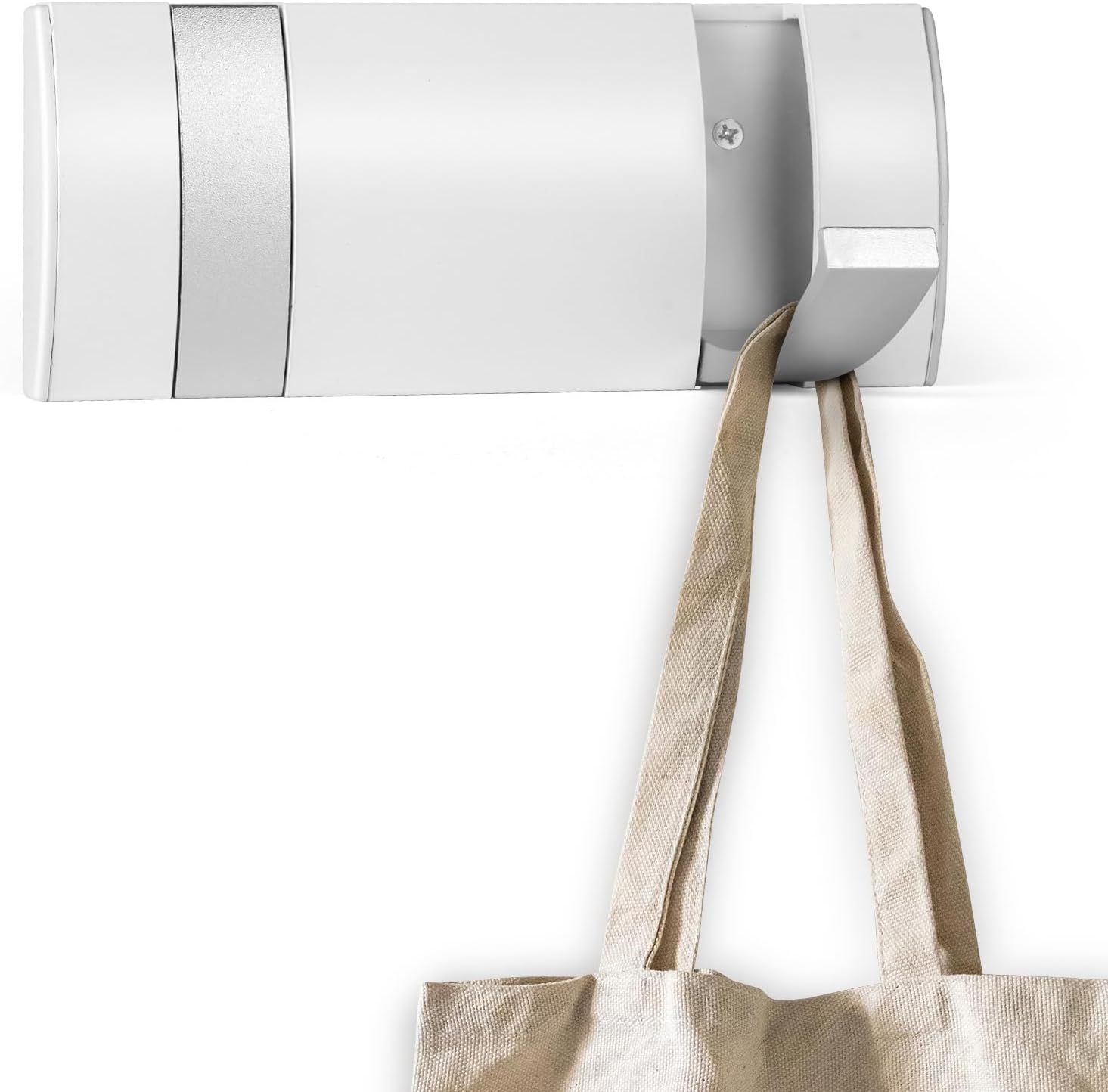 1 wieszak ścienny na ubrania z 2 wysuwanymi haczykami, składane aluminiowe haki ścienne, wieszaki ścienne do wieszania płaszczy, szalików, torebek itp