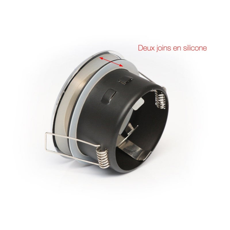 Spot Encastrable salle de bain Nickel satiné Rond GU5.3 MR16 IP44 W LED LINE - 245442 - 3