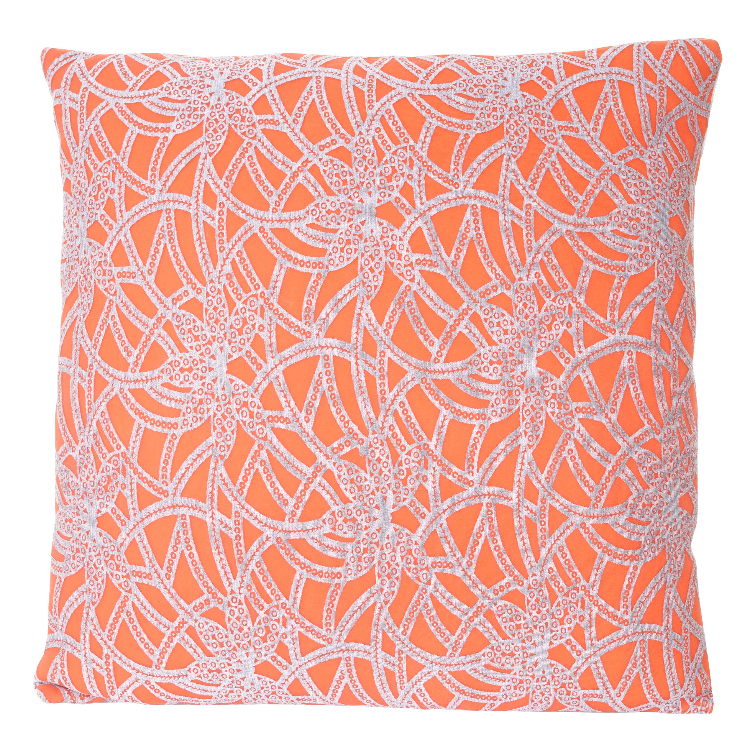 Coussin Déco Mendler London 45x45cm - Housse Polyester Strass Marron Brillant