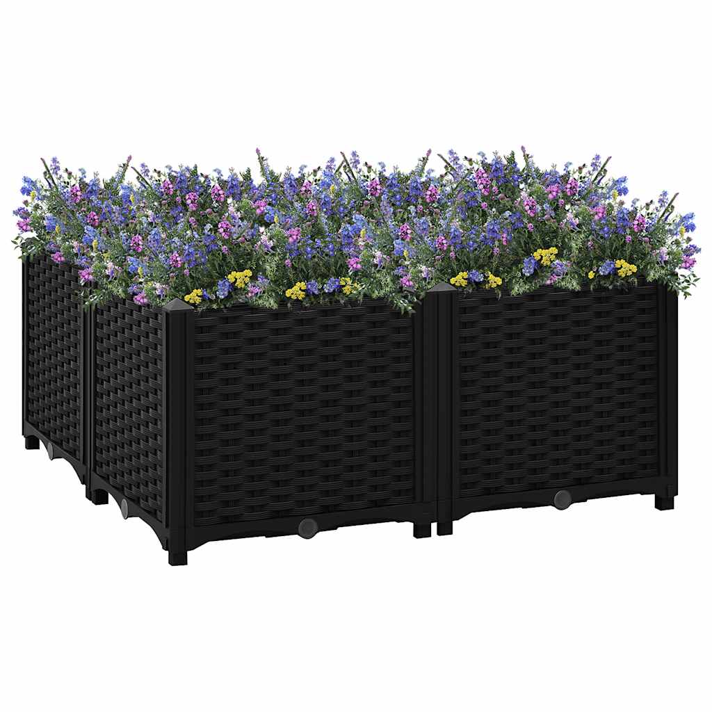 Donica do podniesionej rabaty, 80x80x38 cm, polipropylen vidaXL