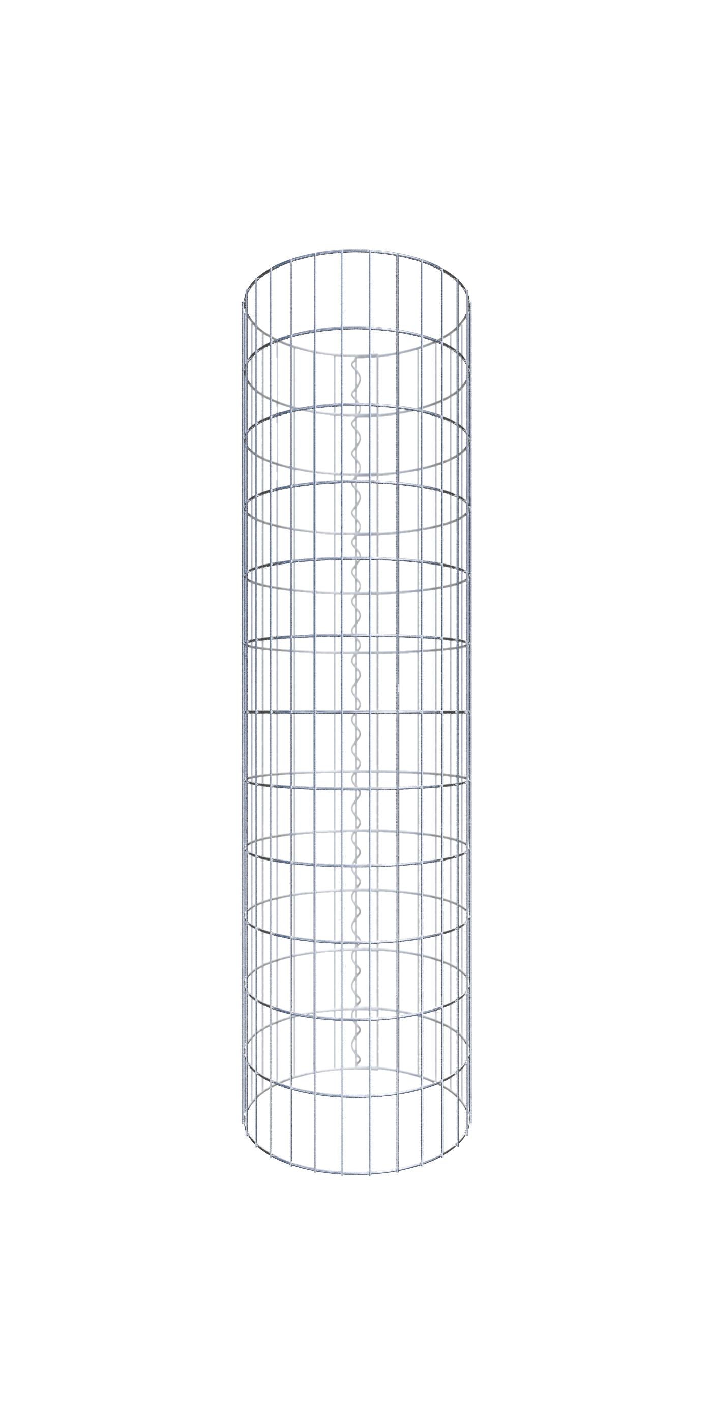 Kolumna gabionowa o średnicy 47 cm, okrągła MW 5 x 10 cm - Wysokość: 1,20 m