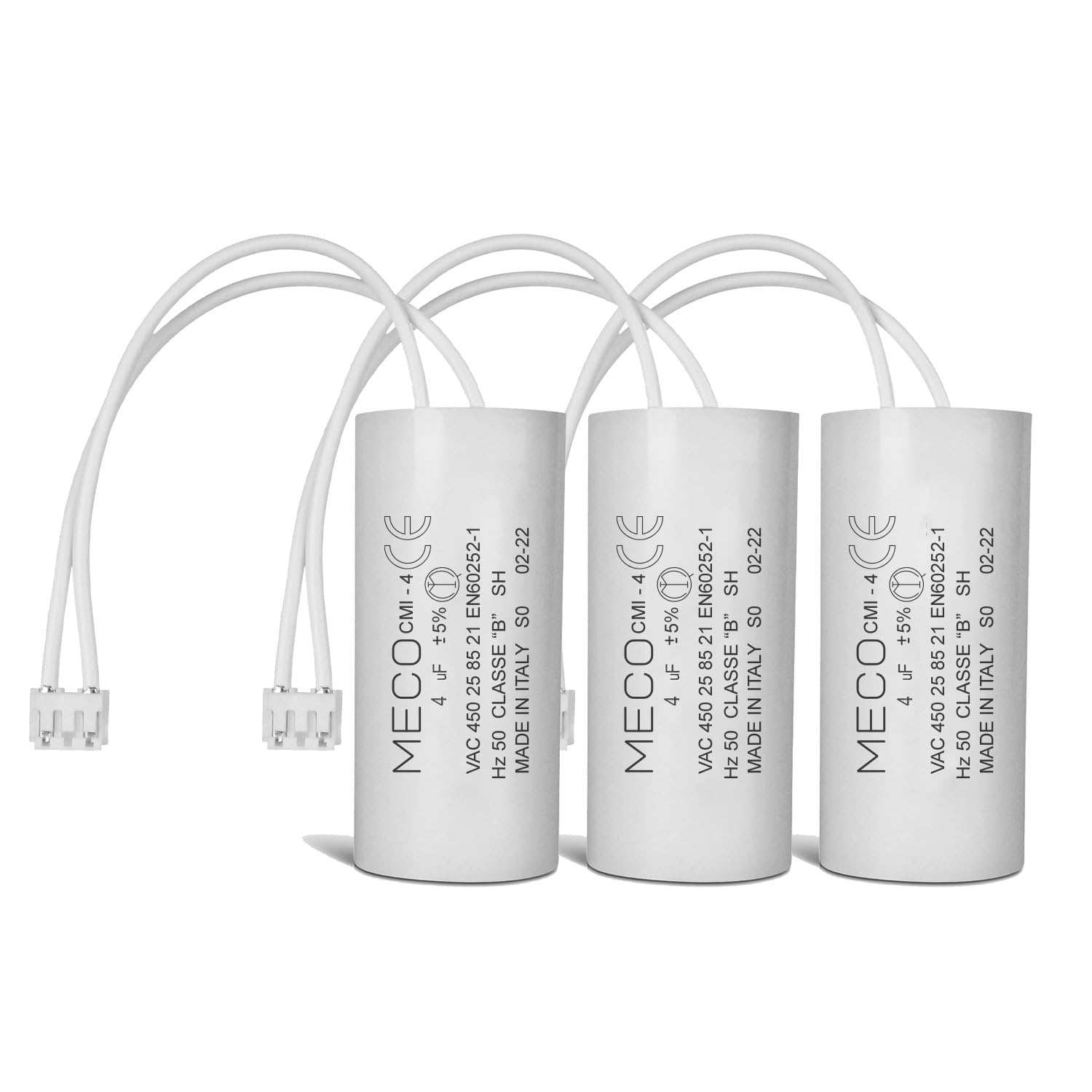 Lot De 2 Condensateurs 3,5 µF Faston 2,8 Mm – Remplacement Moteur Volet Roulant Somfy Simu Nice, 400V, Fabriqué En Italie, Très Haute Fiabilité