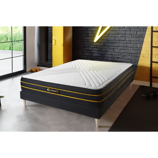 Colchão SLEEPFIT Ultra (160x195 cm - Espuma viscoelástica e micro molas ensacadas - Altura: 26 cm)