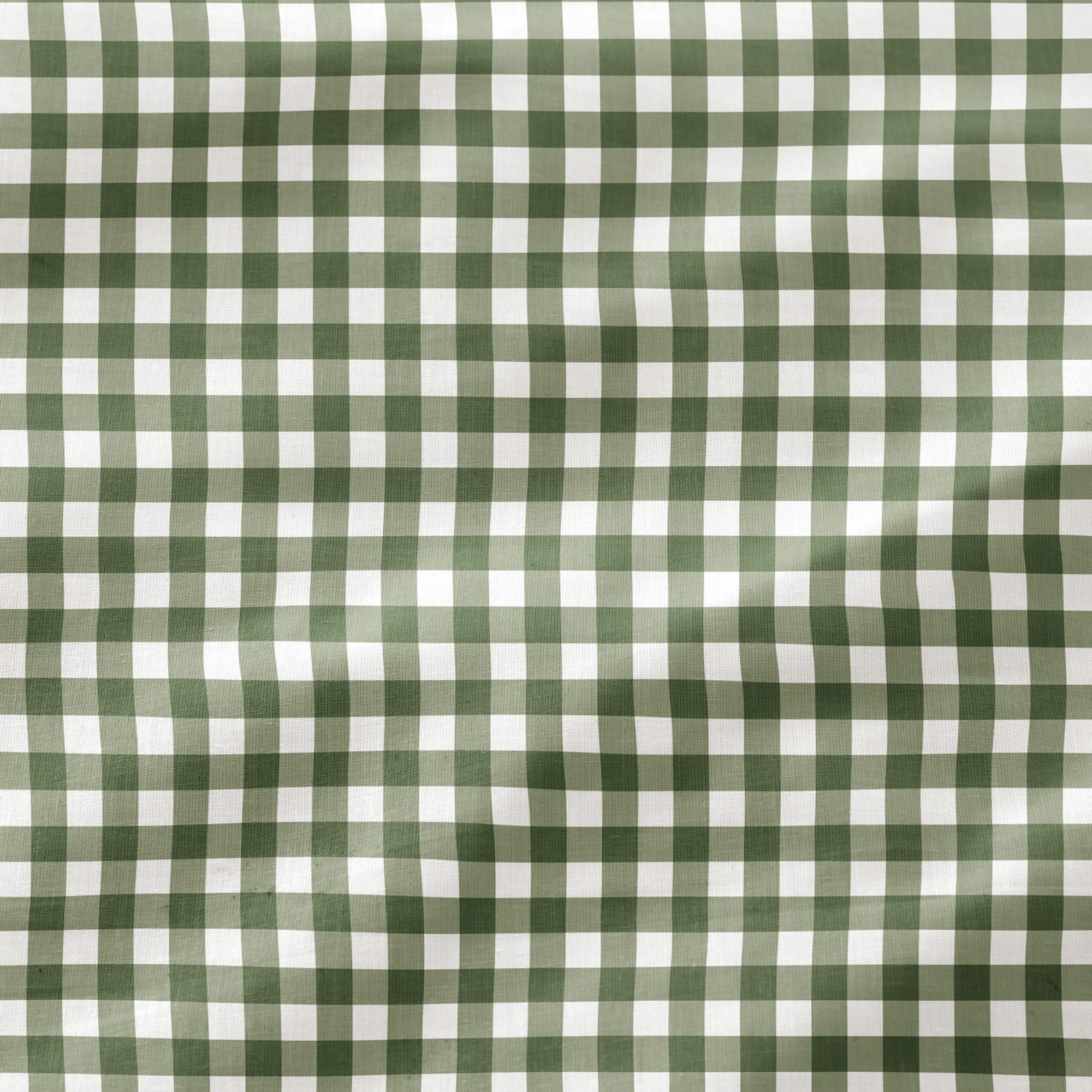 Copripiumino in 100% cotone 260x240 cm + 2(50x90) cm verde - Vichy - 5