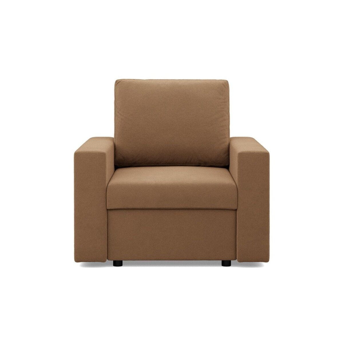 Fotel wypoczynkowy, prosty, BLOM, Mikrofaza, 83x92x85 cm, cappuccino | TYLETEGOTU