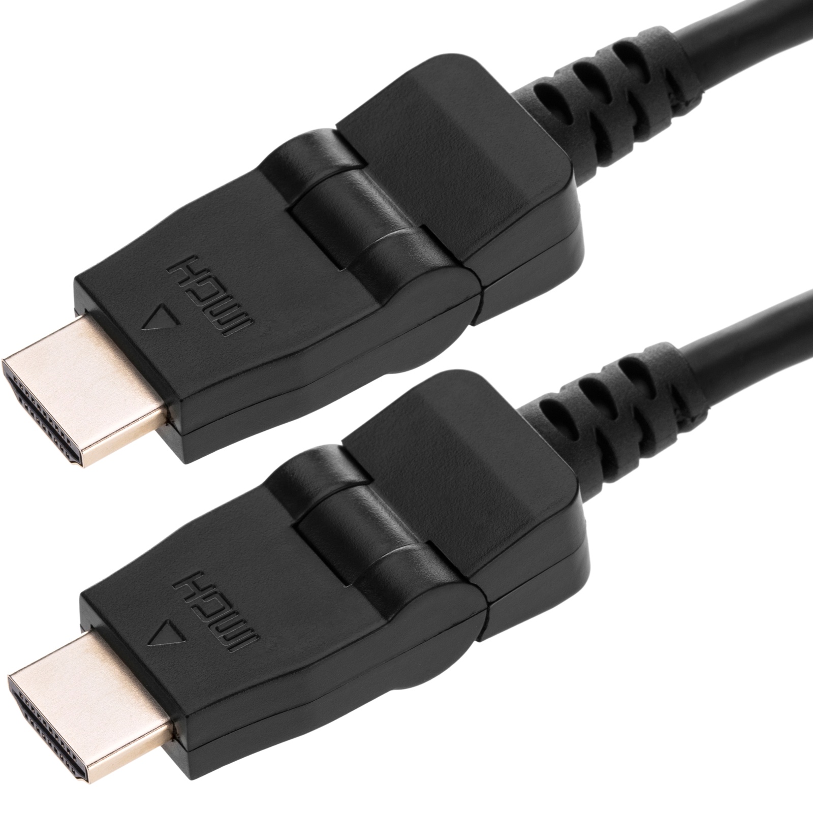 Cable HDMI de 50 cm con conexiones HDMI A macho ajustable 180 grados Leroy Merlin