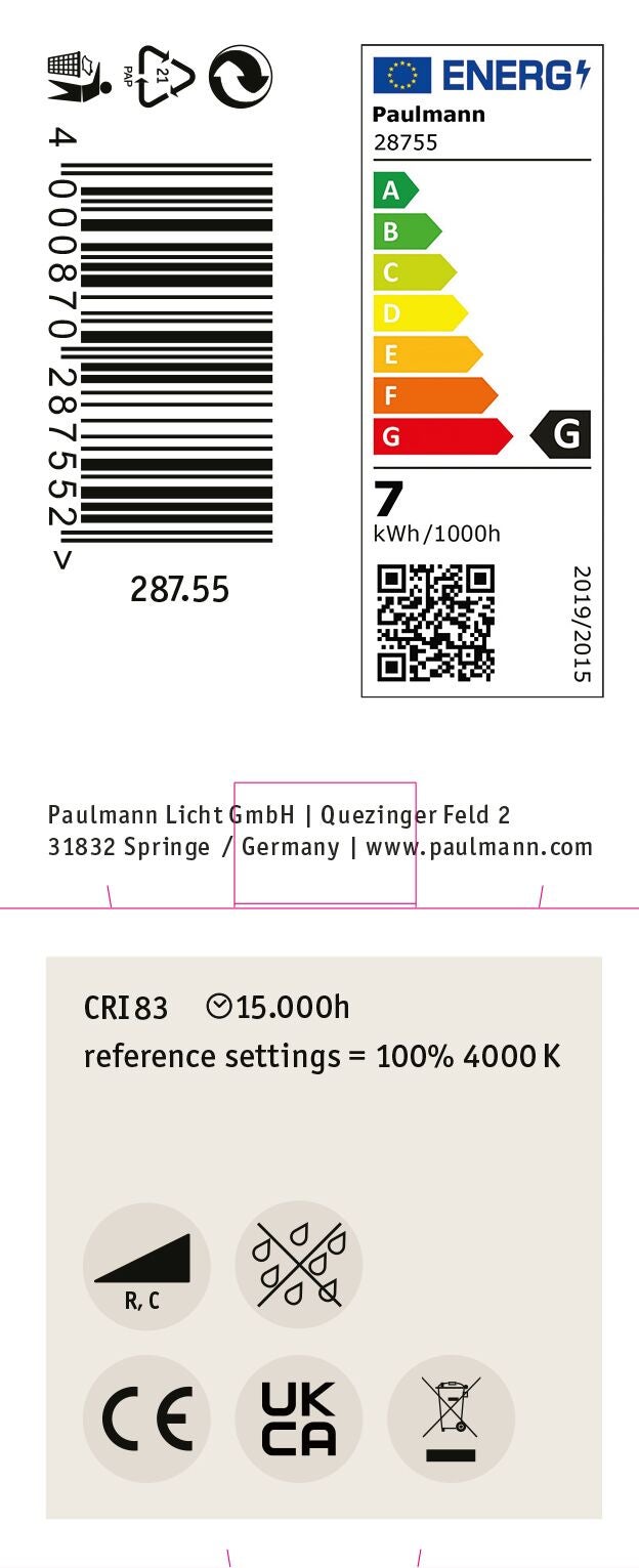 Standard 230 V Réflecteur LED GU10 460lm 7W 4000K gradable Blanc dépoli - 9