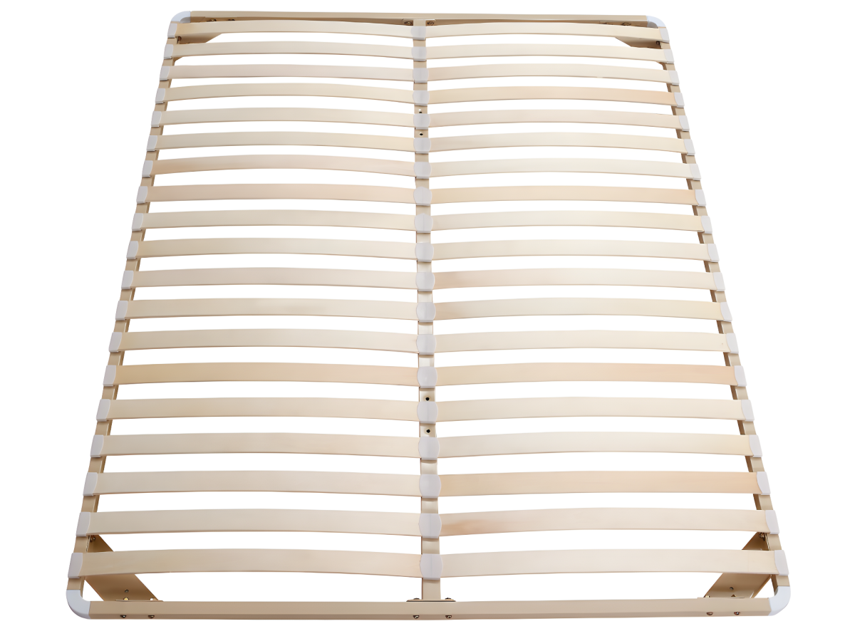 Sommier cadre à lattes 140 x 190 cm - 2x19 lattes - Sans pieds - Beige - KALISTA de YSMÉE - 4