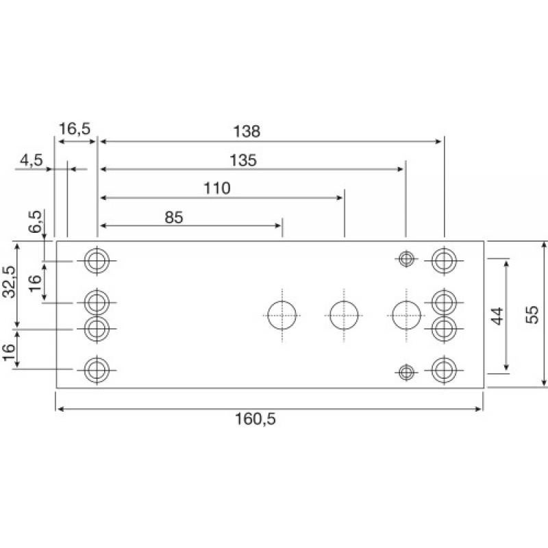 Plaque de montage pour TS4000 et TS5000 GEZE - Blanc - 068627 - 6