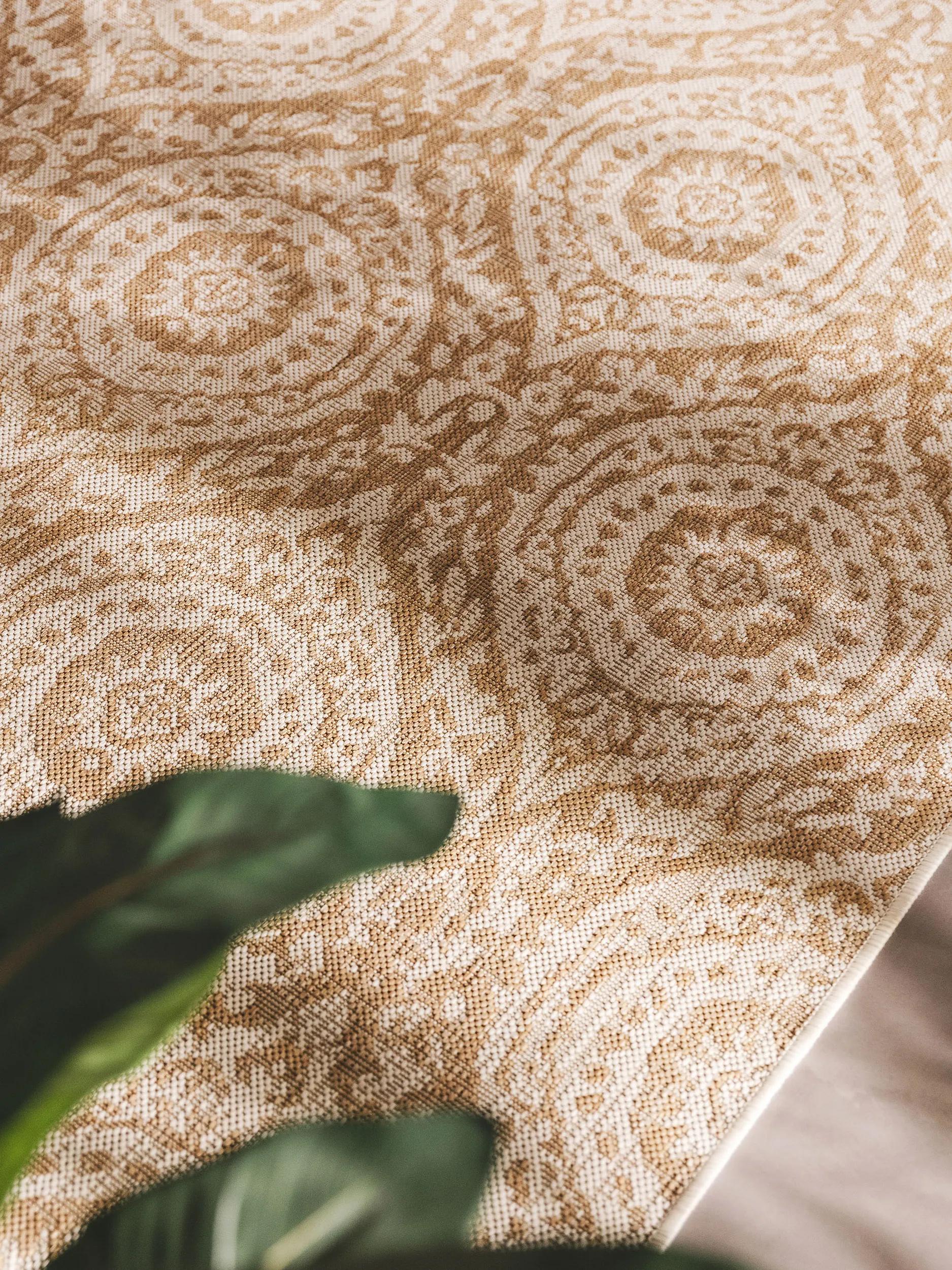 BENUTA - Alfombra de exterior & interior Cleo crema/beige 160x230 cm - 3