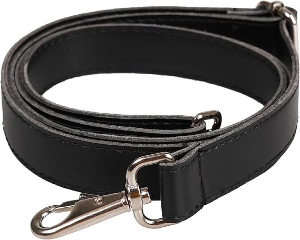 Bandoulière En Cuir Vachette Et Métal Doré – Senral, 103 Cm, Neuve