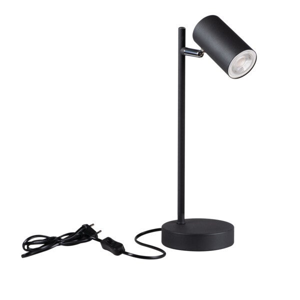 Lampa stołowa czarna regulowana EVALO TL 1xGU10 10W Kanlux