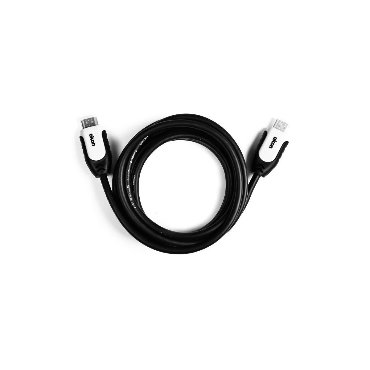 Ekon ECVHDMI30MMK câble HDMI 3 m HDMI Type A (Standard) Noir | Leroy Merlin