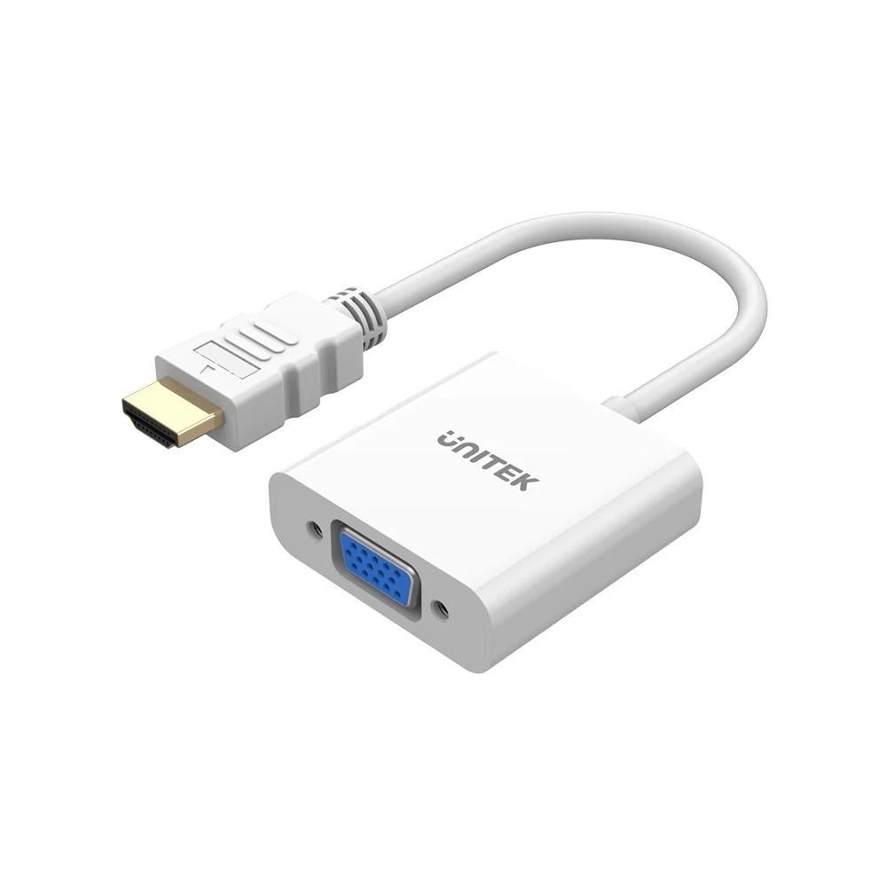 ADAPTATEUR HDMI - VGA UNITEK, FULLHD 60HZ, BLANC, M/F | Leroy Merlin