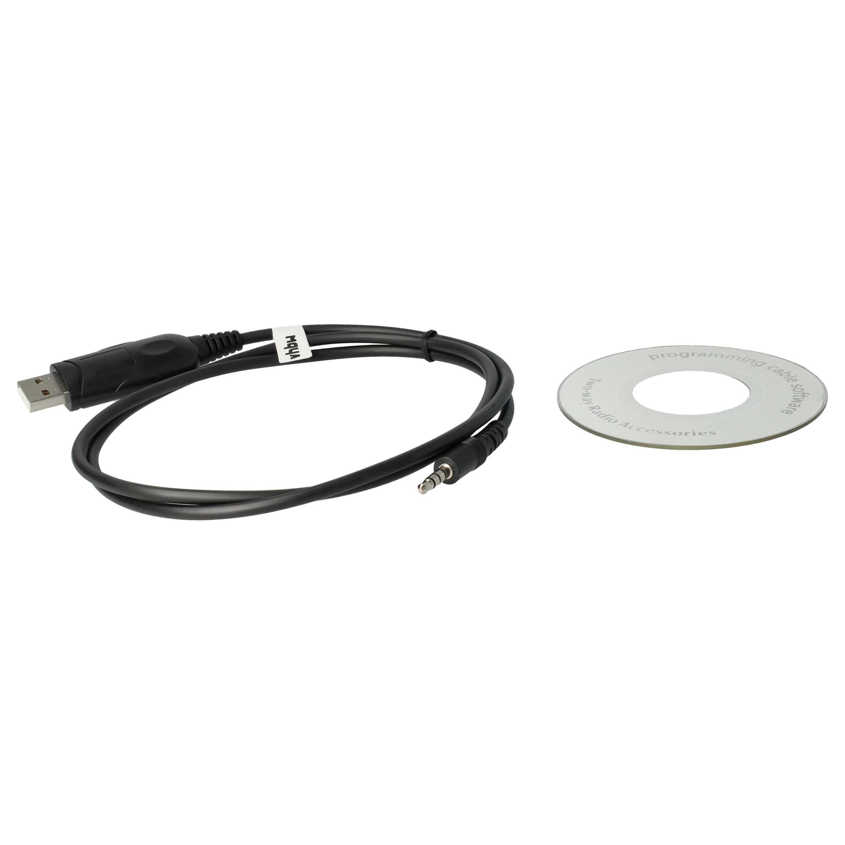 EuAcesry Cavo di Programmazione USB, 90CM Cavo di Programmazione USB di Ricambio per Baofeng UV-5R Driver, Adatte alla Maggior Parte delle Radio Portatili Kenwood con Due Pin,1 Pezzo
