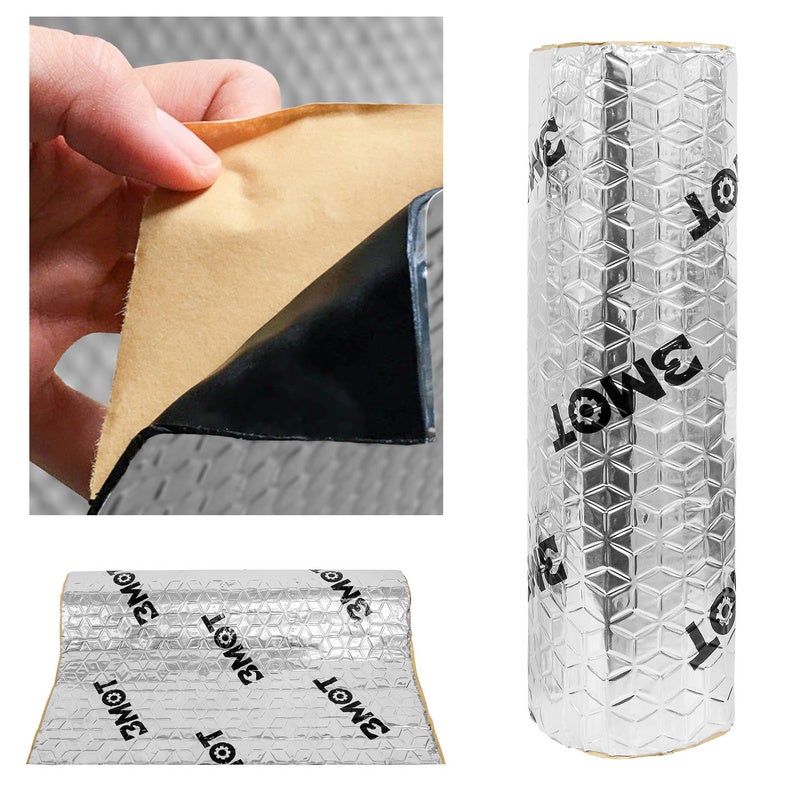 ALUBUTYL 2m² - Nastro Isolante Anti-rumore Per Auto, 50x400 Cm - Sostituto Del Bitume Fonoassorbente