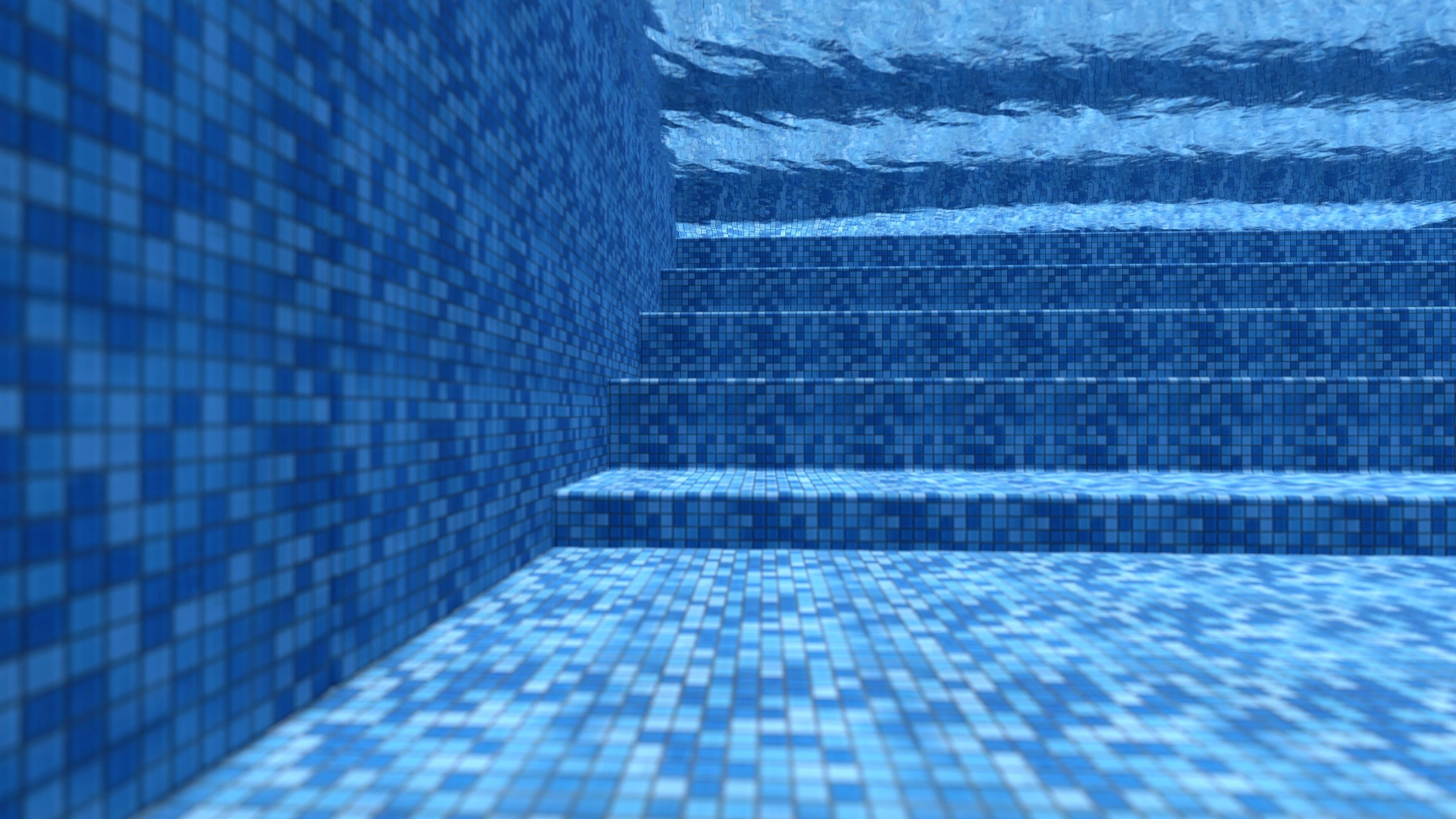 Mozaika basenowa niebieska na papierze o grubości 4 mm.1 m2