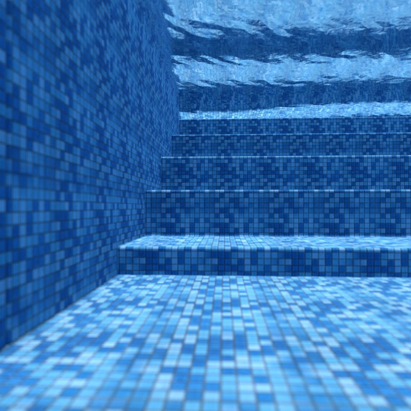 Mozaika basenowa niebieska na papierze o grubości 4 mm.1 m2