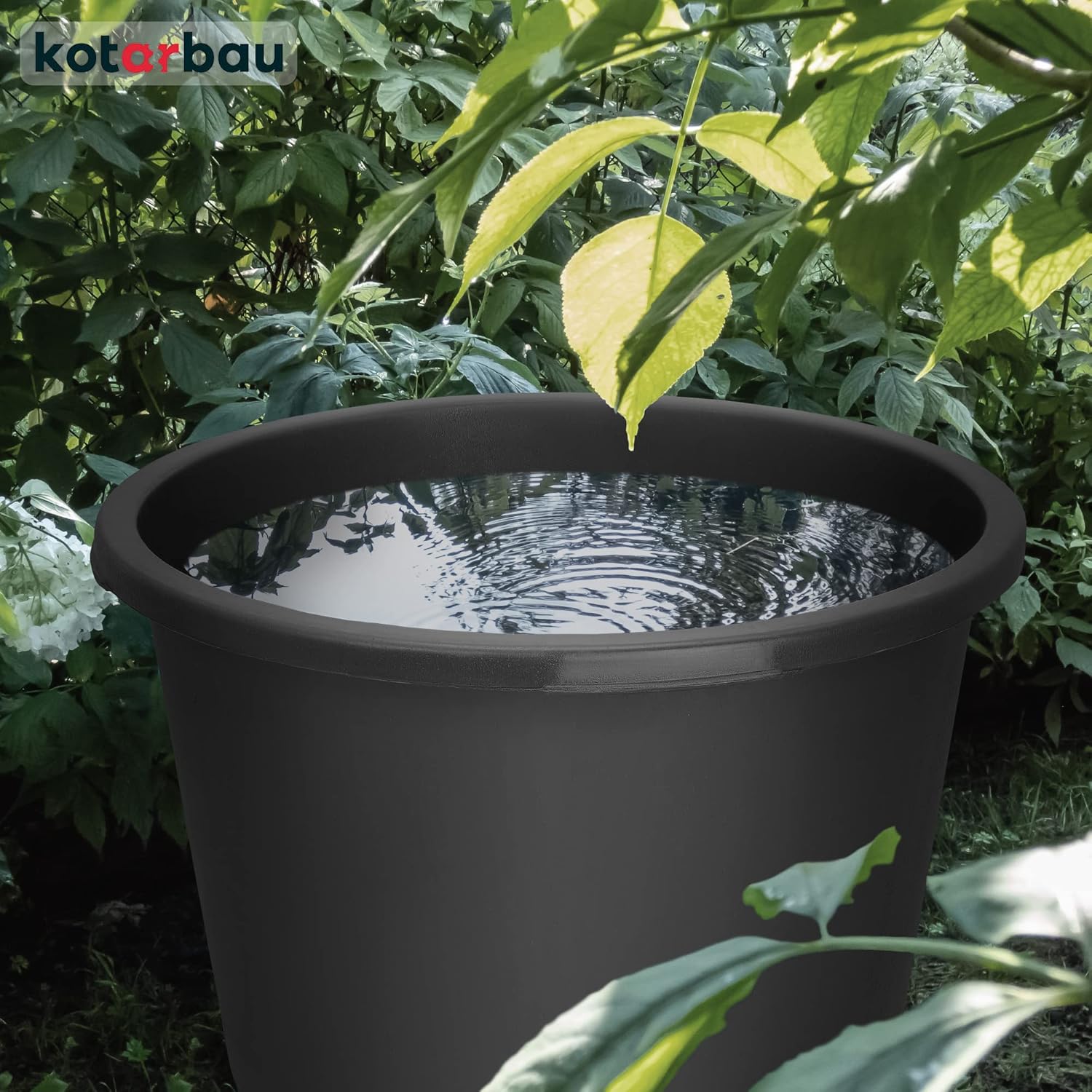Seau à Mortier en Plastique 65L Rond, Noir - Seau de Construction - KOTARBAU - 7