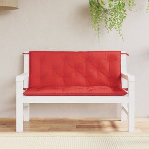Cuscino Per Panca Da Esterno In Memory Foam 8,9 Cm – Impermeabile, Bordeaux 91x45 Cm, Con Maniglia E Cinghie Regolabili