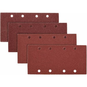 Papier Abrasif Grain 180 - 93x230 Mm, 8 Trous, 50 Feuilles, Pour Ponceuse Vibrante/orbitale