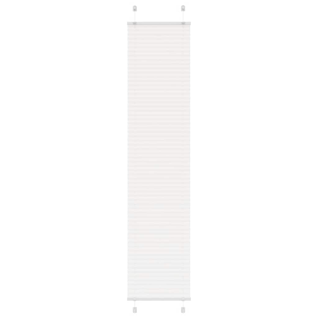 Roleta plisowana biała 50x200 cm Szerokość tkaniny 49,4cm vidaXL