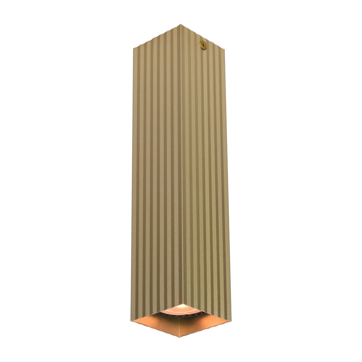 Lampa sufitowa wisząca Tecno złota 1xGU10x10W wym: 24 x 5,8 x 5,8 cm aluminium Italux