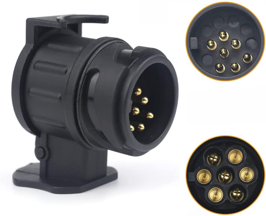 Adapter gniazda przyczepy pinowe na pinowe złącze wtykowe haka holowniczego do samochodu traktora przyczepy kempingowej bagażnika rowerowego