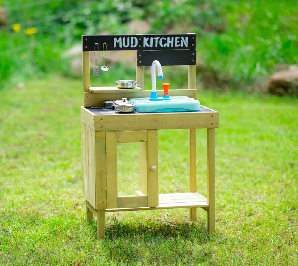 Cuisine d'extérieur pour enfant JUNIOR COOK bois FSC® + Splash & Play - 5