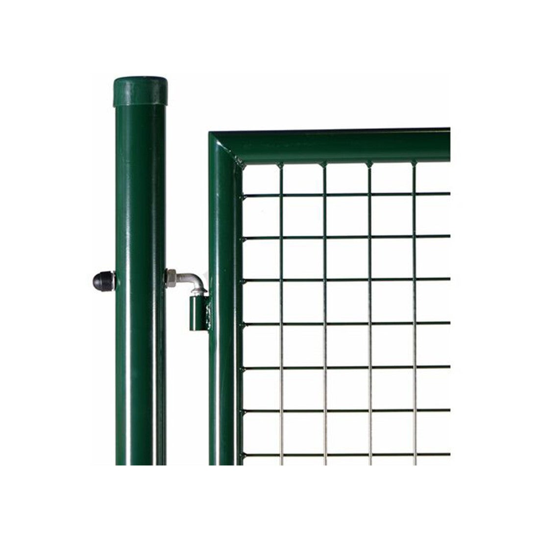 Portillon grillagé en acier galvanisé maille 50 x 50 passage L 1m x H1m20 Vert - 4
