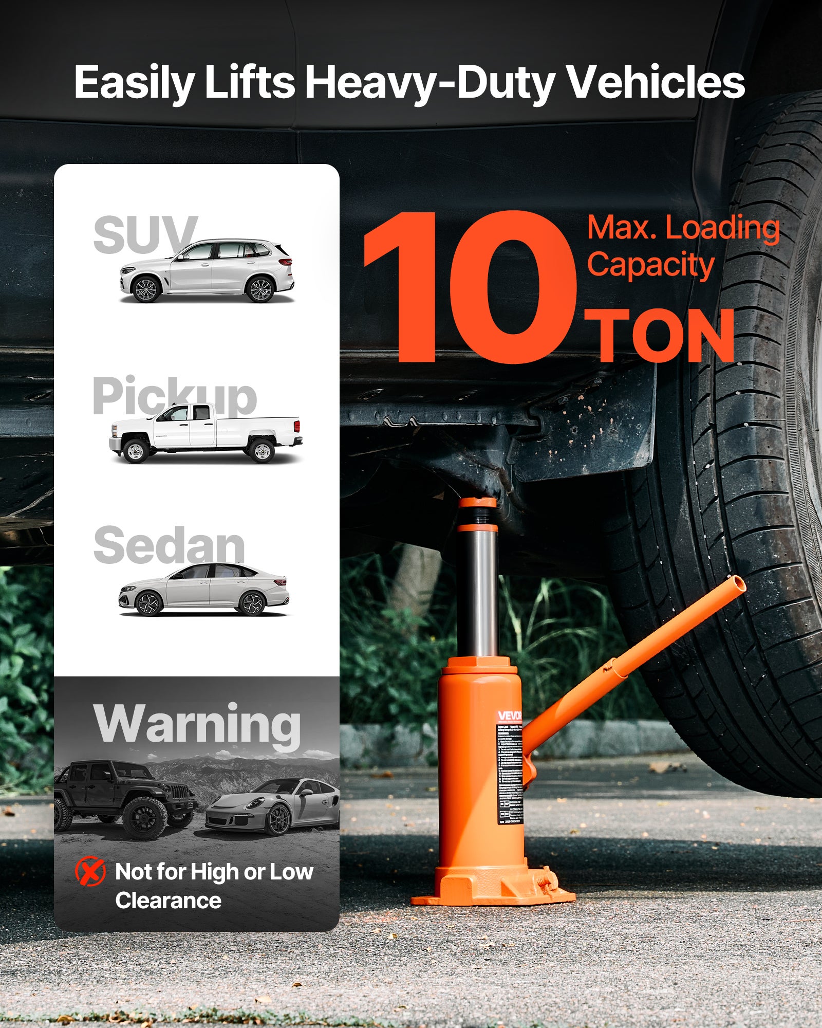 Cric Bouteille Hydraulique 6 Tonnes WilTec - Vérin Levage Descente Lente - Neuf - Acier