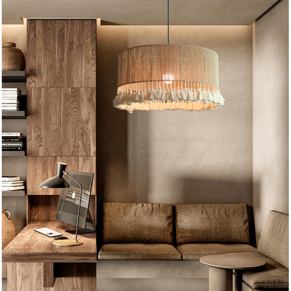 Lustre de style bohème, plafonnier décoratif LED, lumière chaude, convient pour la salle à manger, la cuisine, la chambre, le bar. - 5