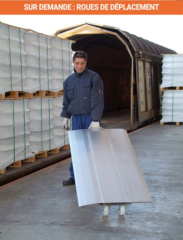 Pont de chargement wagon - Longueur 750 / Largeur 1500mm - Charge max 4000kg - Vendue à l'unité - HFB4 - 5