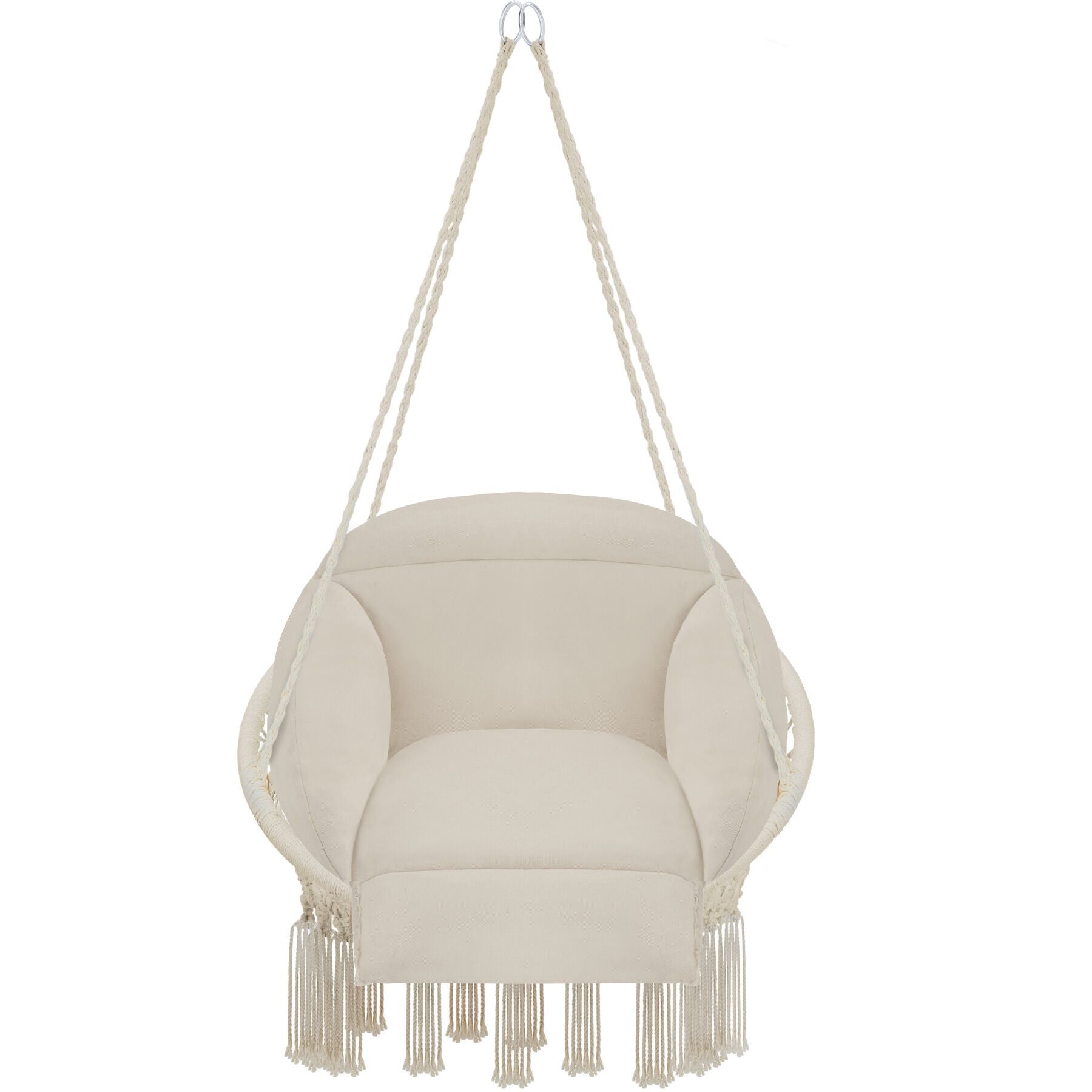 Tectake Fauteuil suspendu Samira - beige - 7