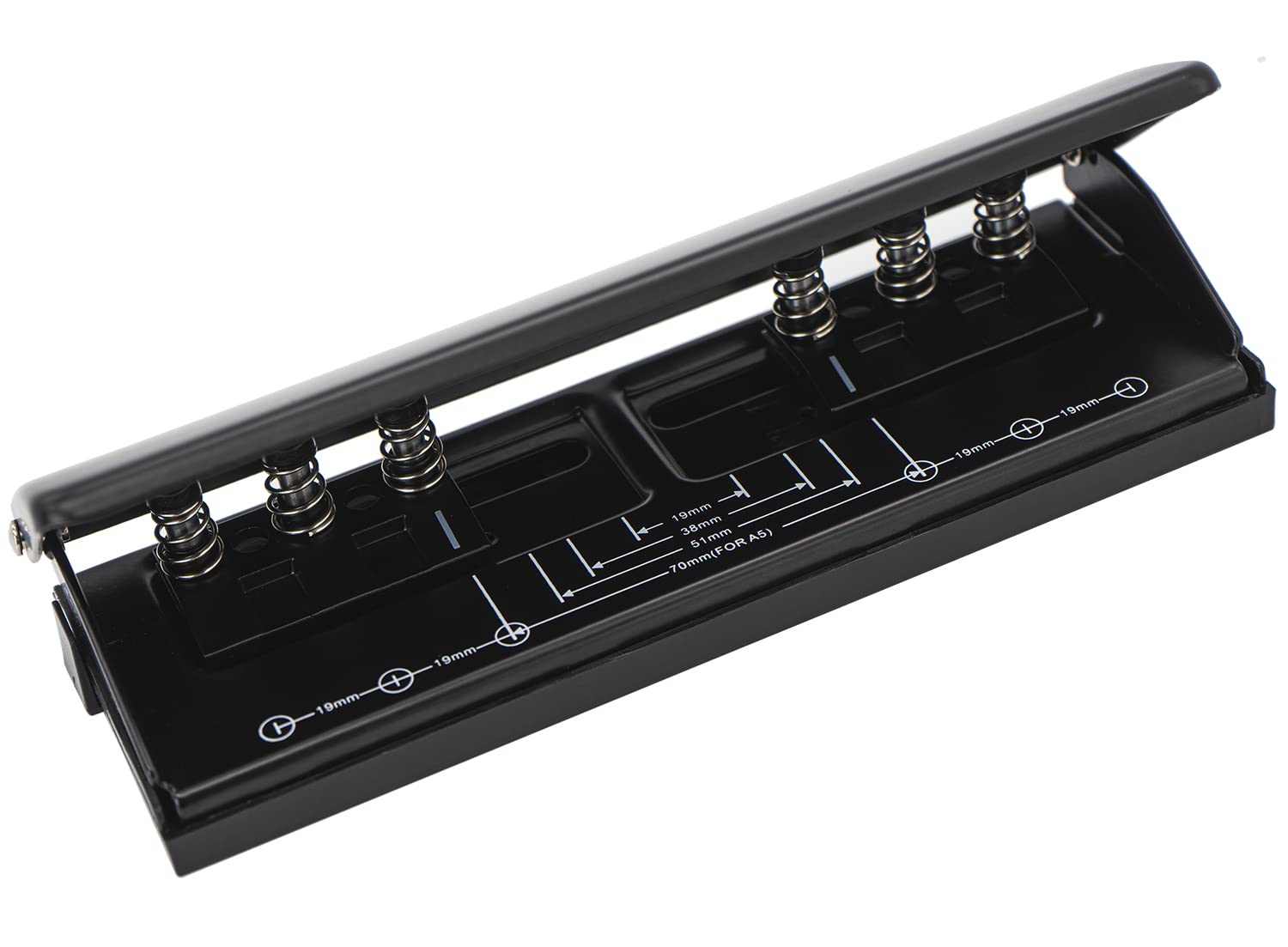 Perforateur 6 Trous Réglable A5 A6 A7 - Perforatrice Métal Pour Agenda Et Classeur Avec Positionnement