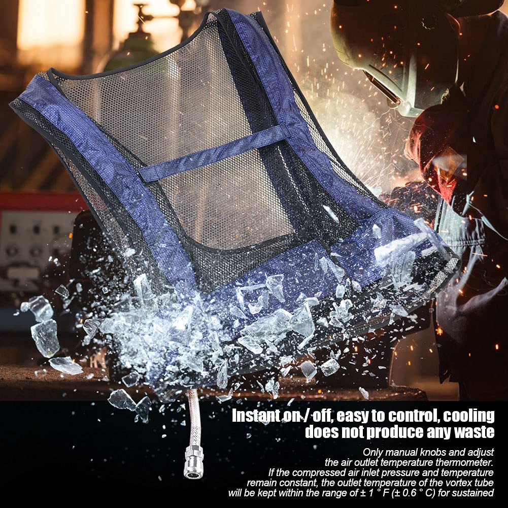 Gilet de refroidissement de glace pour hommes et femmes, gilet de climatisation, gilet de refroidissement Vortex, gilet de sécurité pour climatiseur a - 6