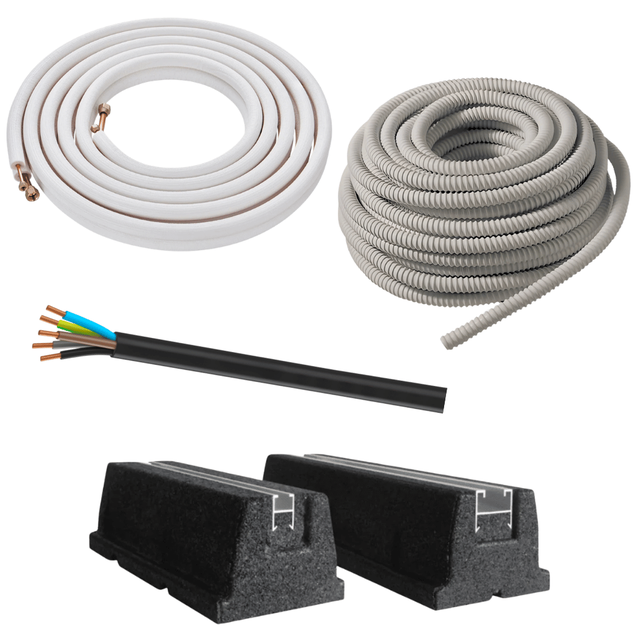Kit installation et raccordement climatisation sol 5 mètres 1/4-3/8
