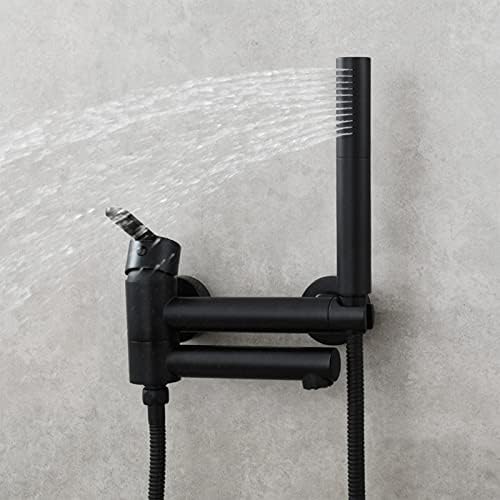 Robinet De Remplissage De Casserole Mural Noir Mat - Bras Pivotant Double Articulation Pour Cuisinière