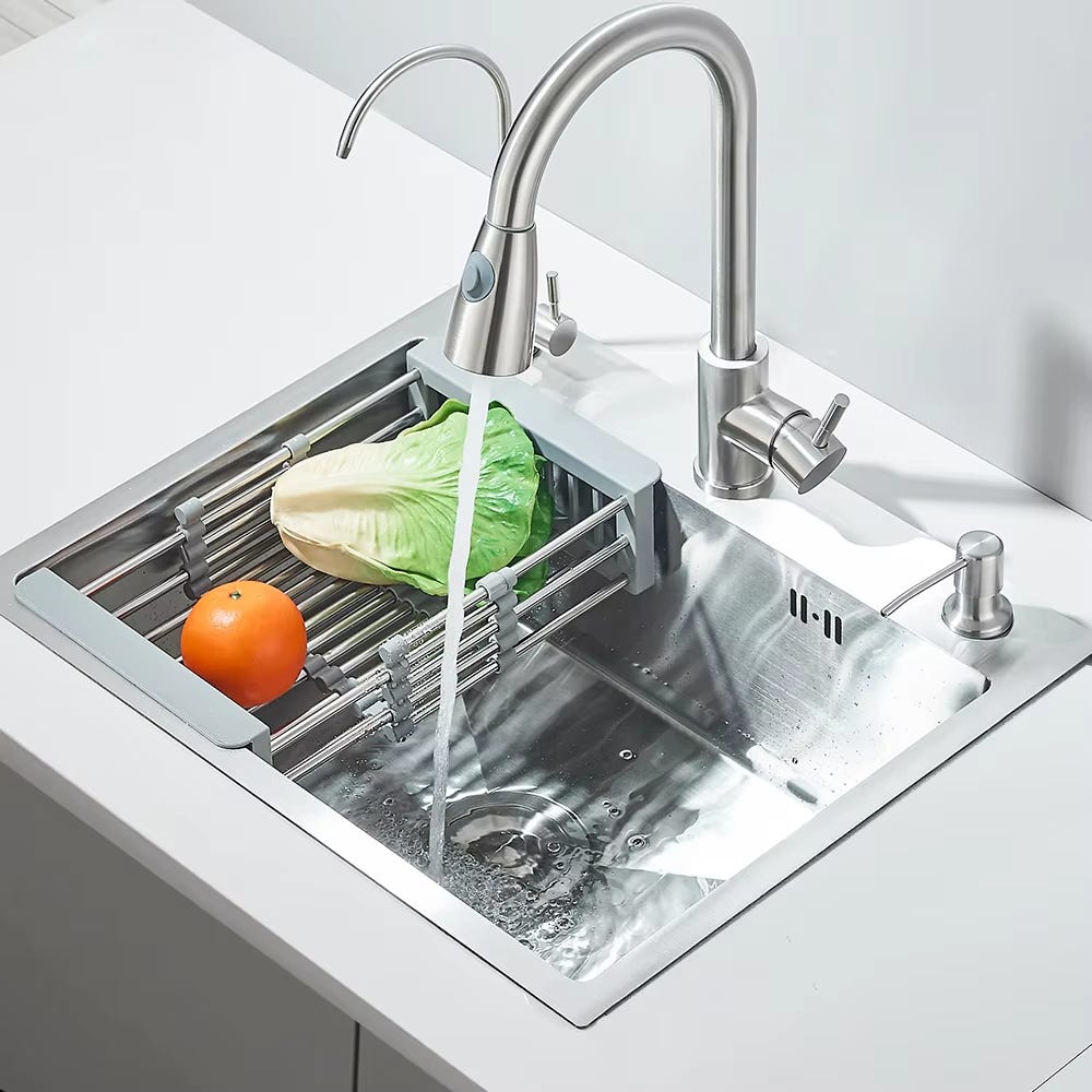 Rubinetto Da Cucina A Parete, Rubinetto Da Cucina Girevole A 360° In Rubinetto Da Cucina A Parete, Rubinetto Da Cucina Girevole A 360° In