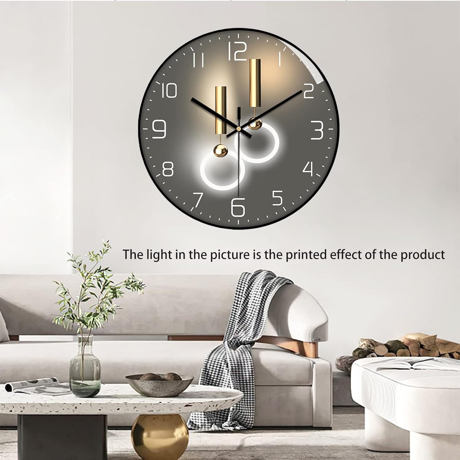 Horloge Murale De 30 Cm De Diamètre Horloge Murale Ronde Europeen Numerique A Quartz Convient Pour Le Salon La Chambre A Coucher Et Letude Noir 80971174