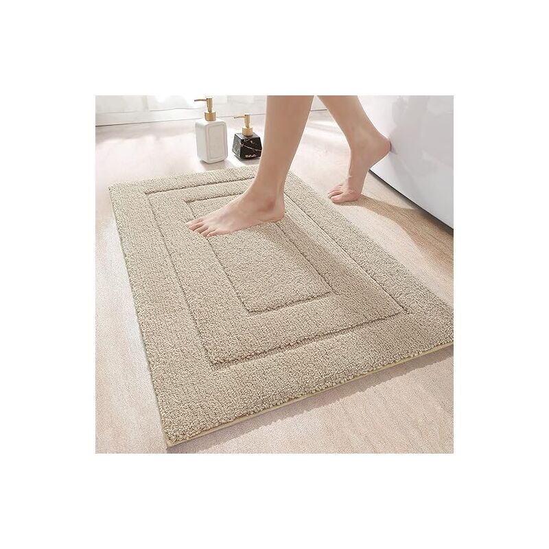 Chill Tapis de bain antidérapant en microfibre absorbante et moelleuse