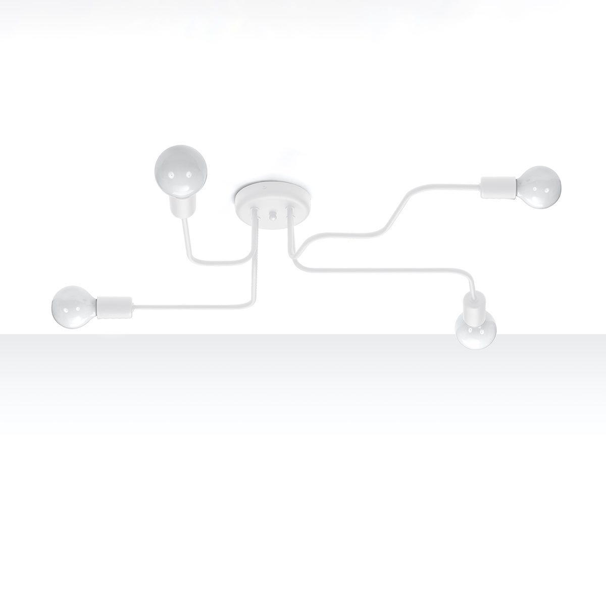 Żyrandol INFINIX 4 biały LED 4000K - 78x58x15.5cm Sollux
