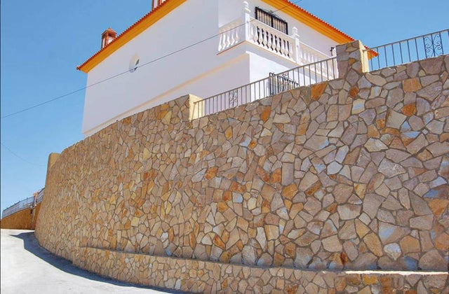 Pierre de parement naturelle en Quartzite Amarillo doré - Vendu au m²