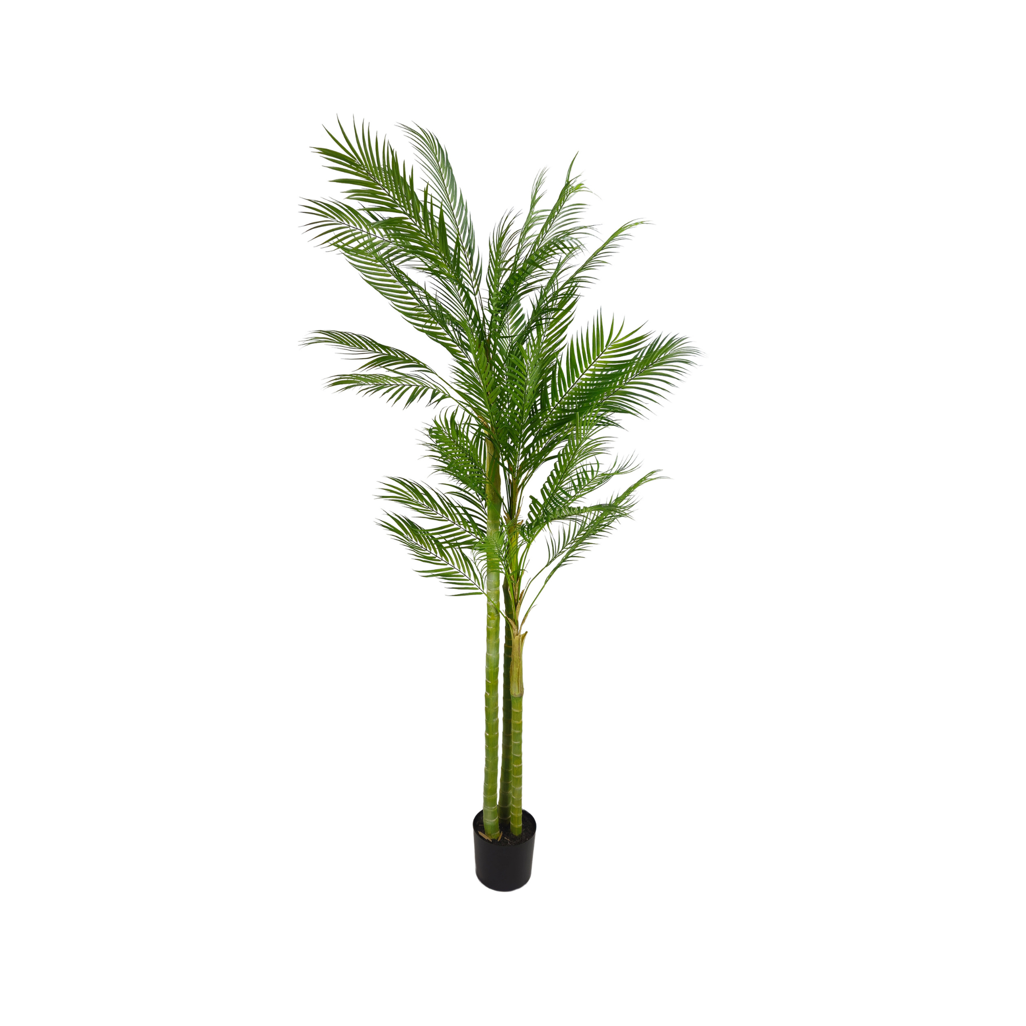 Tecnokit  Palm 210 Cm Plantas Falsas Interiores, Plantas Artificiales Exteriores Palmeras Falsas Decoraciones Para Salón Negra , Leroy Merlin