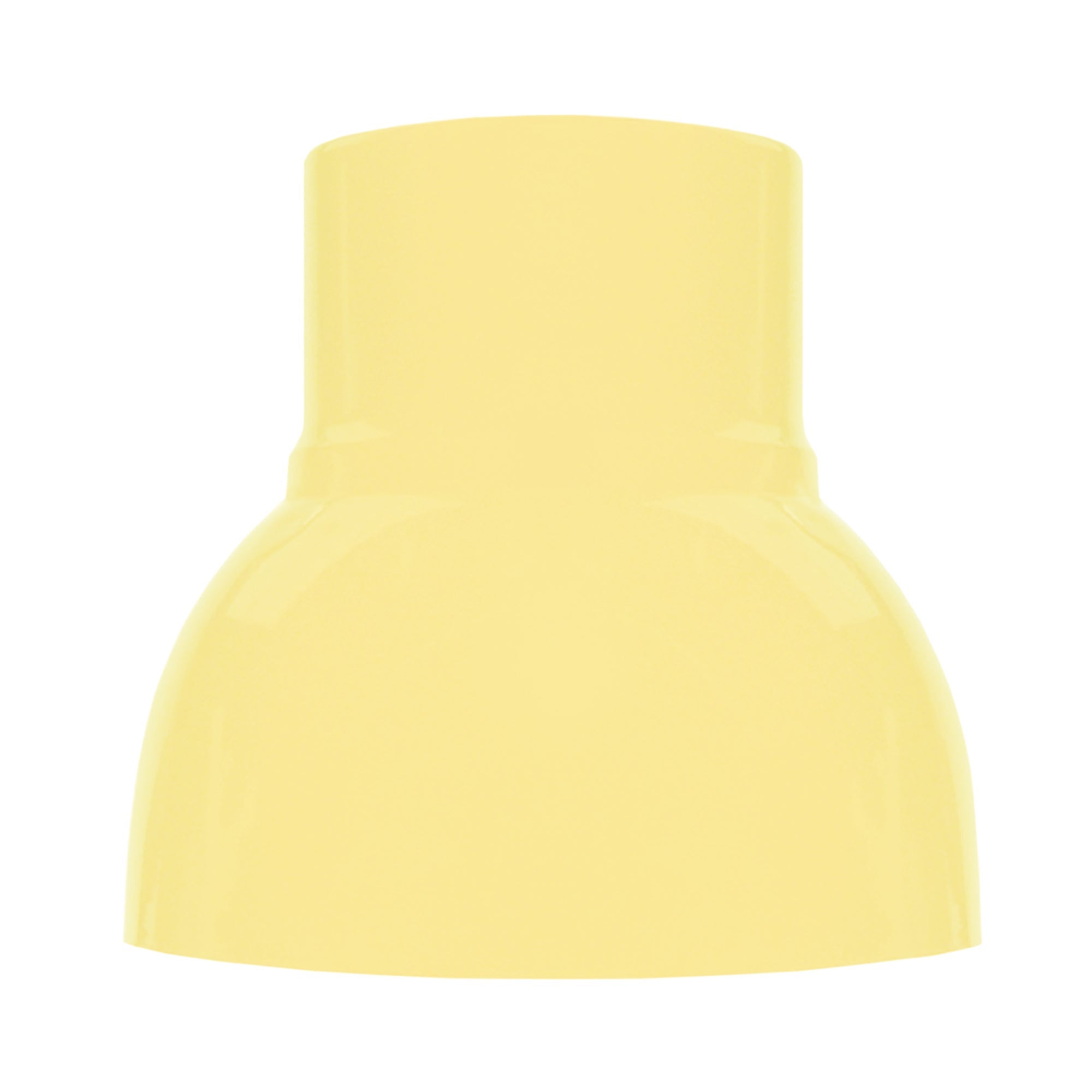 Abat-jour Pendentif Jaune Porcelaine émail - Dôme Industriel 5,7 Cm - Métal Et Verre - Marque B&P
