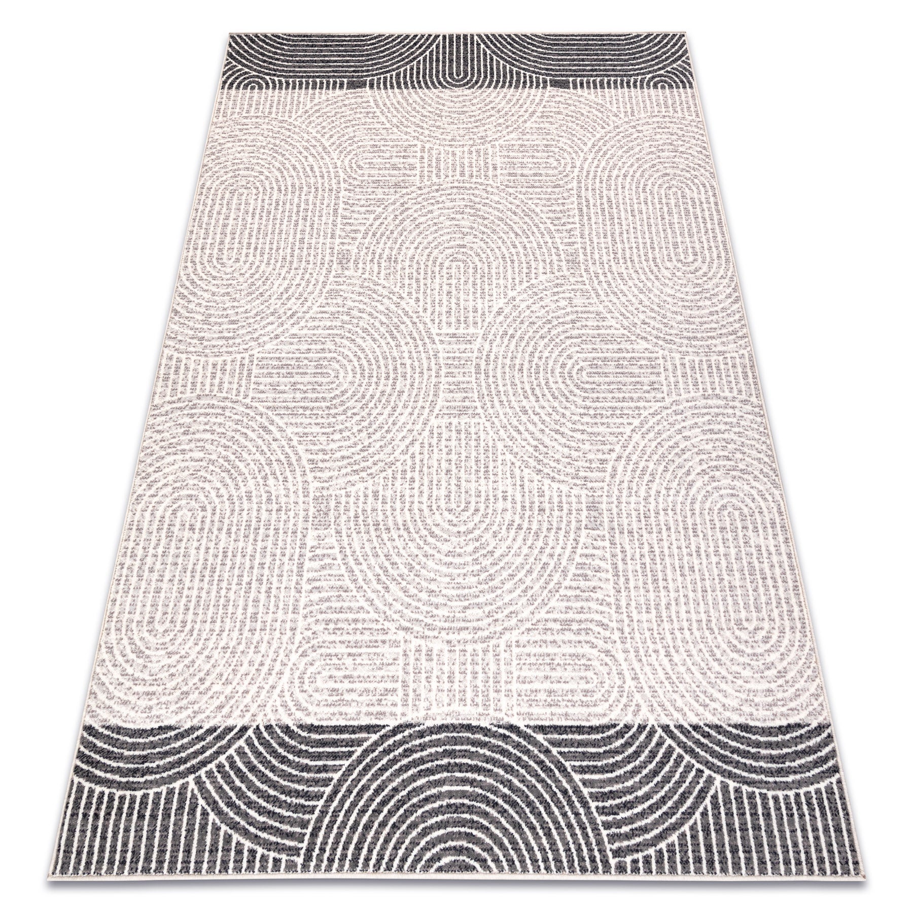 Dywan wełniany ANGEL 7901 / 52022 Geometryczny beż / szary 200x300 cm