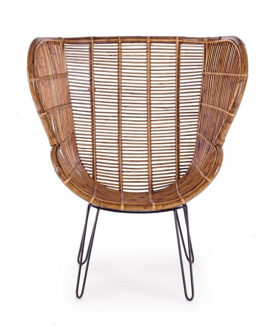 Fauteuils modernes en fibres naturelles Estefan - 3