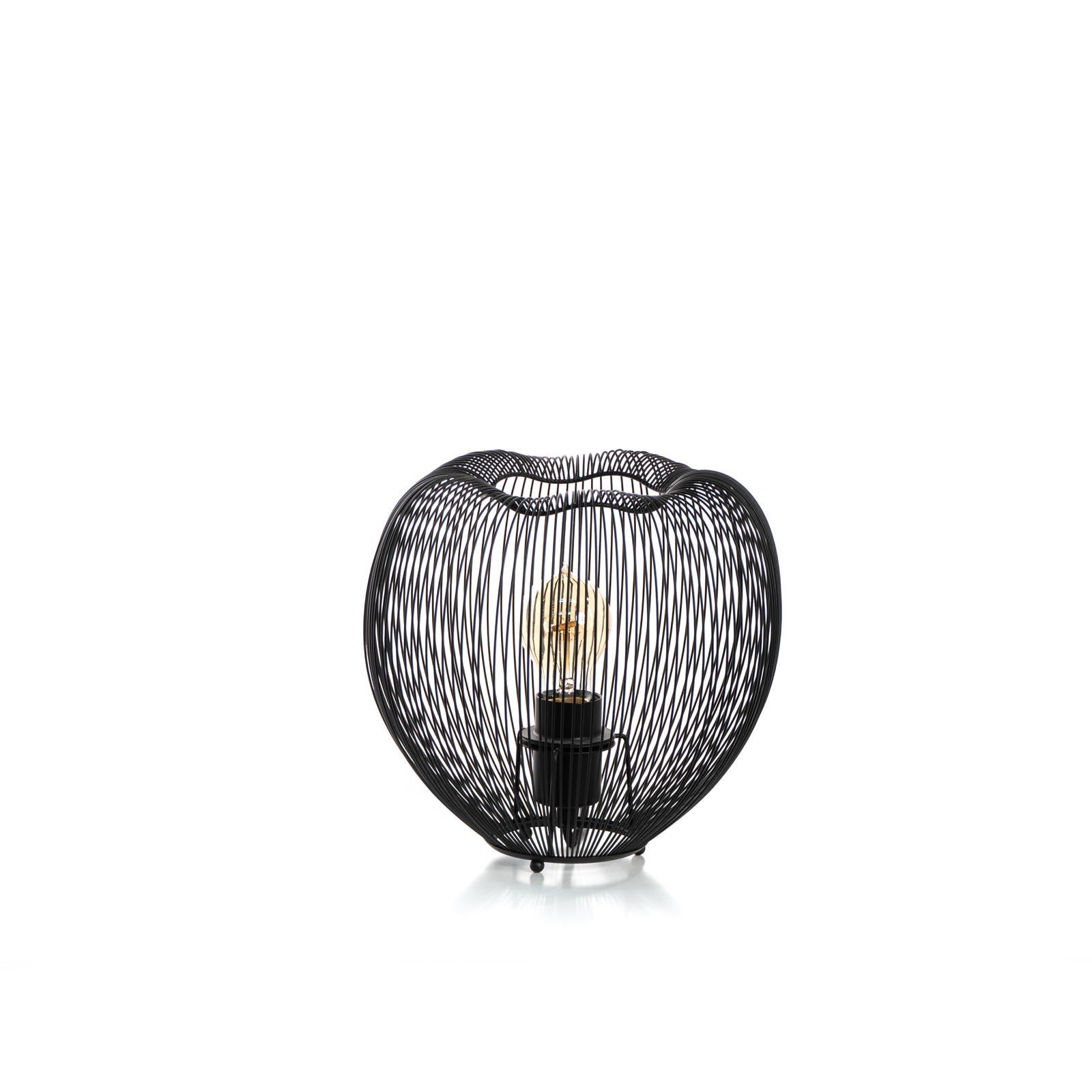 Jaula - Czarna metalowa lampa stołowa